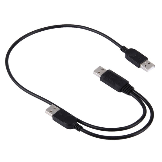 Кабель 2 в 1 USB 2.0 «папа» на 2 двух USB «папа» для компьютера/ноутбука, длина: 50 см