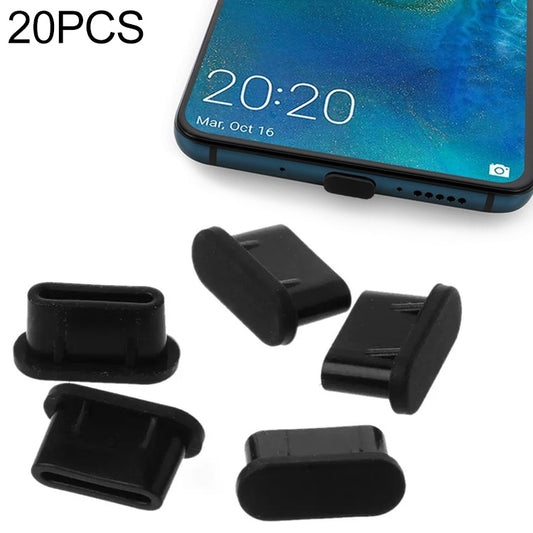 20 шт. силиконовых заглушек для защиты от пыли для портов USB-C/Type-C