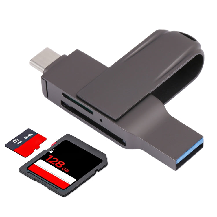 Многофункциональный картридер 2 в 1 USB-C / Type-C - USB 3.0