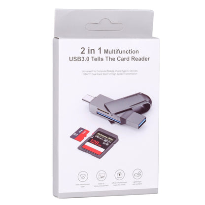 Многофункциональный картридер 2 в 1 USB-C / Type-C - USB 3.0