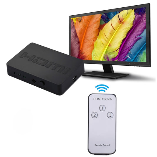 HDMI-коммутатор 1080P 3 x 1 (3 входа x 1 выход) с пультом дистанционного управления