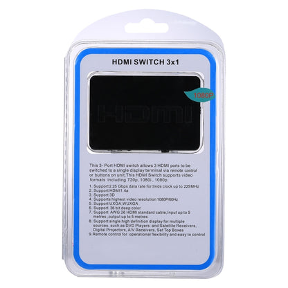 HDMI-коммутатор 1080P 3 x 1 (3 входа x 1 выход) с пультом дистанционного управления