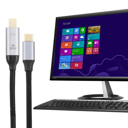 Кабель-адаптер USB-C/Type-C (штекер) на Mini DP (штекер) 4K 60 Гц, длина: 1,8 м
