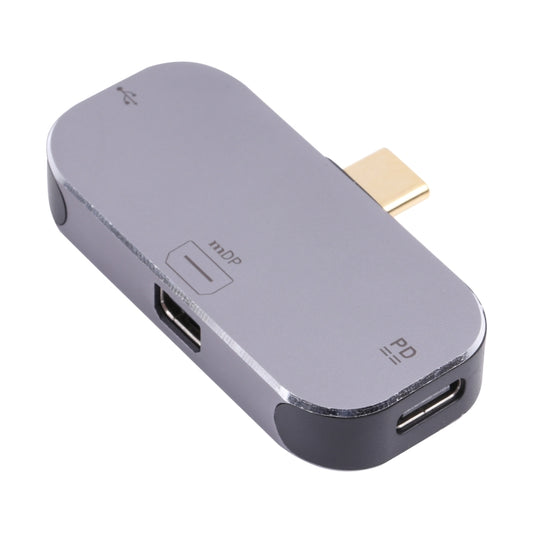 Адаптер 3 в 1 USB-C/Type-C (папа) на два USB-C/Type-C + Mini DP (мама)