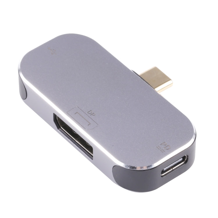 3 в 1 USB-C/Type-C (папа) на USB-C/Type-C (зарядка) + USB + DP (мама) адаптер