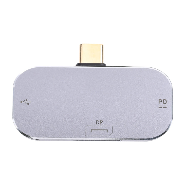 3 в 1 USB-C/Type-C (папа) на USB-C/Type-C (зарядка) + USB + DP (мама) адаптер