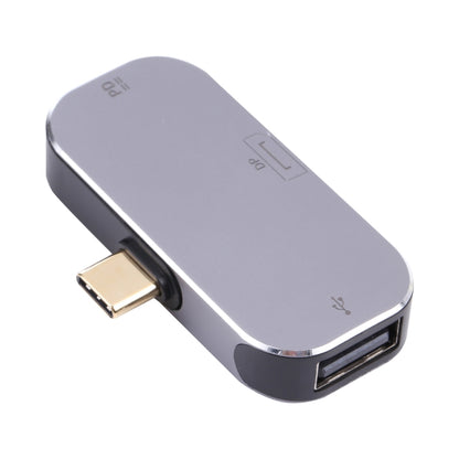 3 в 1 USB-C/Type-C (папа) на USB-C/Type-C (зарядка) + USB + DP (мама) адаптер