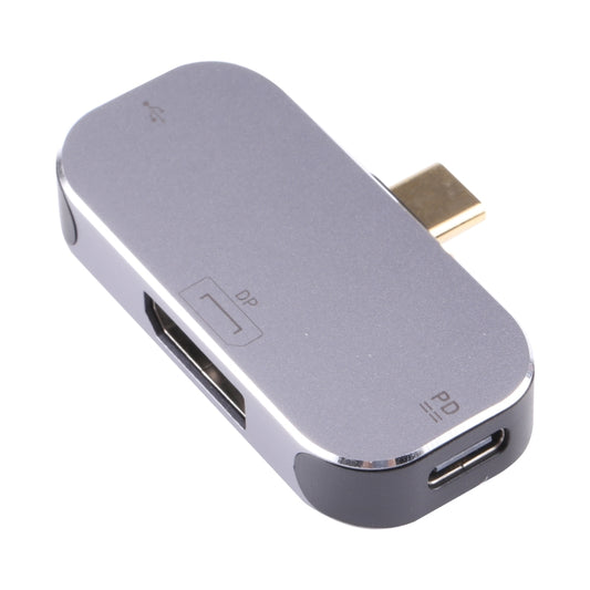 Адаптер 3 в 1 USB-C/Type-C (папа) на два USB-C/Type-C + DP (мама)