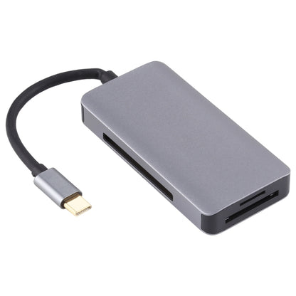 Многофункциональный картридер USB-C OTG 5 в 1 с двумя портами USB 3.0 + CF + TF + SD