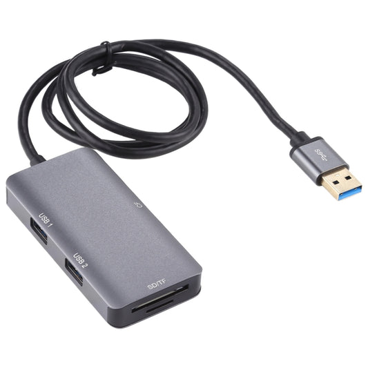 Многофункциональный картридер USB 3.0 5 в 1 с двумя портами USB 3.0 + CF + TF + SD