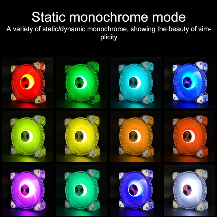 COOLMOON RGB dzesēšanas ventilators 120 mm PWM 6 kontaktu S1 ARGB ventilatori