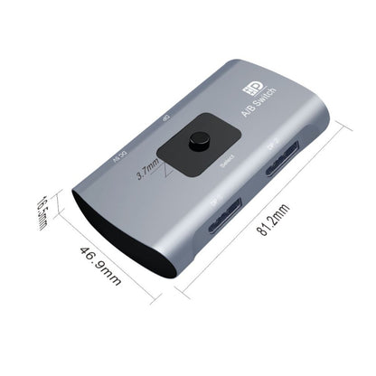 Двухсторонний коммутатор DP Z57 DP (мама) x 2 на USB-C / Type-C + DP (мама)