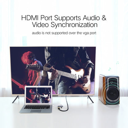 Адаптер 2 в 1 4Kx2K Mini DisplayPort - VGA и HDMI