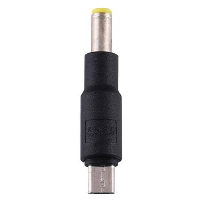 10 gab. 5,5 x 2,5 mm uz Micro USB līdzstrāvas barošanas spraudņa savienotājs