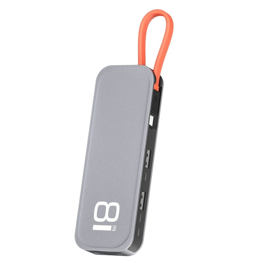 ROCK TR03 8 In 1 Type-C / USB-C to HDMI Multifunctional Extension HUB Adapter