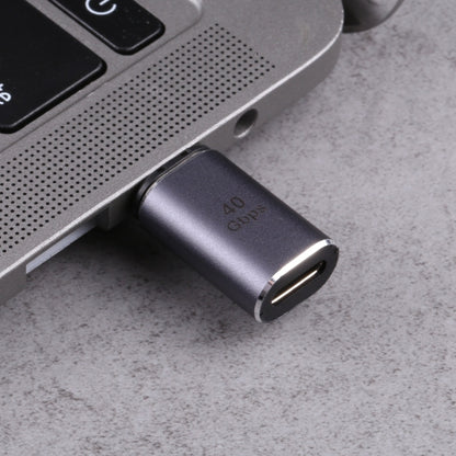 Адаптер USB-C/Type-C (папа) на USB-C/Type-C (мама) с магнитной головкой, 40 Гбит/с