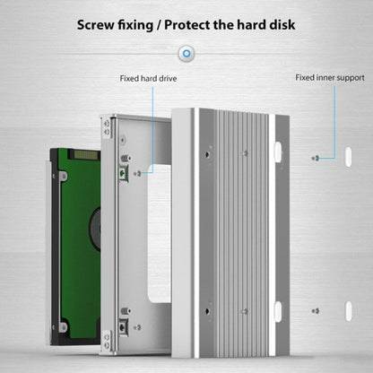 Blueendless U23Q SATA 2.5 inch Micro B Interface HDD Enclosure with USB-C / Type-C to USB-C / Type-C Cable, Support Thickness: 1cm or less