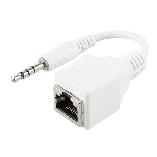 Сетевой адаптер Ethernet LAN CAT5 RJ45 с разъемом 3,5 мм, 4-полюсным штекером, общая длина: около 13 см