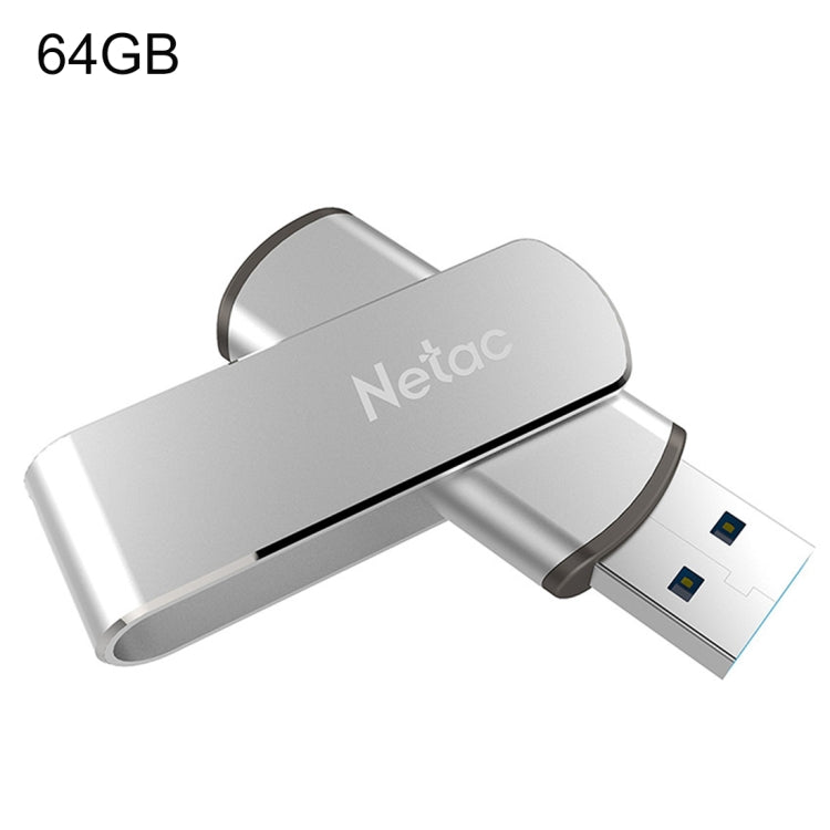 Флеш-диск Netac U388 64 ГБ USB 3.0 Twister Secure с шифрованием