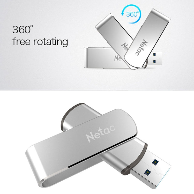 Флеш-диск Netac U388 64 ГБ USB 3.0 Twister Secure с шифрованием