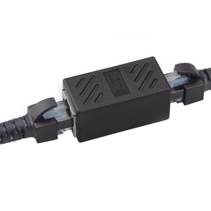 Crystal Network Straight Through Head-line Connector Pair Terminal Female to Double Head RJ45 Interface Extension Device