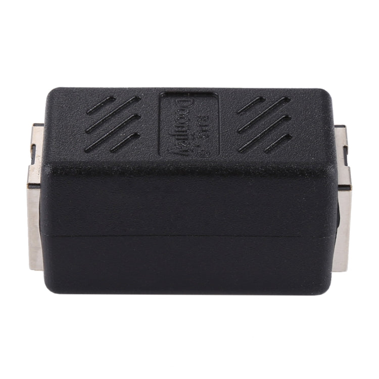 Crystal Network Straight Through Head-line Connector Pair Terminal Female to Double Head RJ45 Interface Extension Device