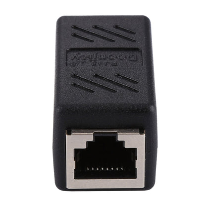 Crystal Network Straight Through Head-line Connector Pair Terminal Female to Double Head RJ45 Interface Extension Device