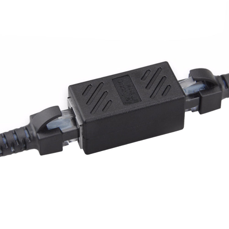 Crystal Network Straight Through Head-line Connector Pair Terminal Female to Double Head RJ45 Interface Extension Device