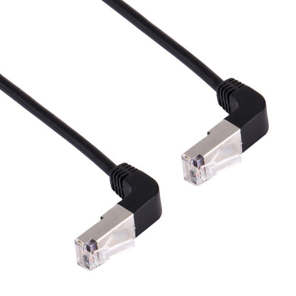 1m RJ45 Male Bent Upward to RJ45 Male Bent Upward Network LAN Cable