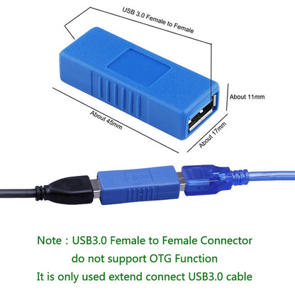 USB 3.0 Type A Female to Type A Female Connector AF Adapter Converter Extender for Laptop