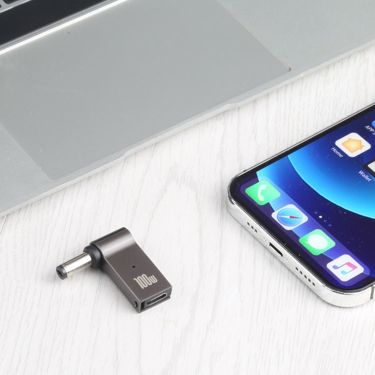 Адаптер для зарядки компьютера 100 Вт USB-C / Type-C (мама) - DC 5,5 x 2,1 мм (папа)