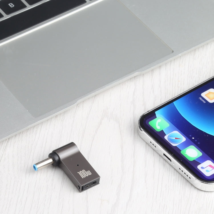 100 W USB-C / C tipa ligzda uz DC 4,5 x 3,0 mm ligzdu datora uzlādes adapteris HP ierīcēm