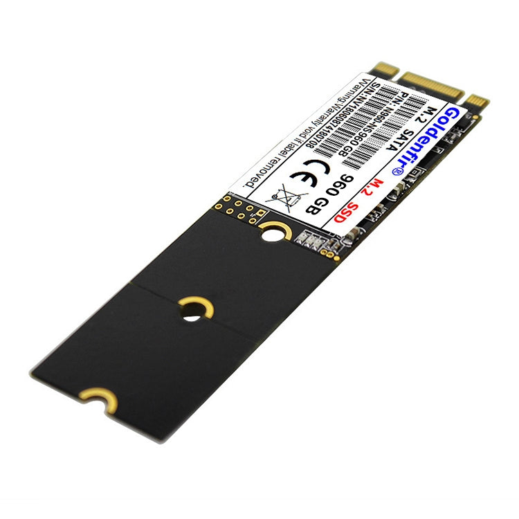 Goldenfir 1,8 collu NGFF cietvielu disks, zibatmiņas arhitektūra: TLC, ietilpība: 960 GB
