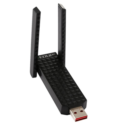 Сетевая карта EDUP EP-AC1625 600 Мбит/с 2,4 ГГц / 5,8 ГГц, двухдиапазонный беспроводной 11AC USB 2.0 с 2 антеннами для ноутбука/ПК