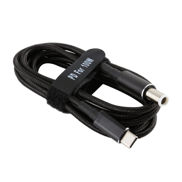 Кабель питания и зарядки PD 100W 7,4 x 0,6 мм (штекер) — USB-C / Type-C (штекер) с нейлоновым плетением для Dell, длина кабеля: 1,7 м