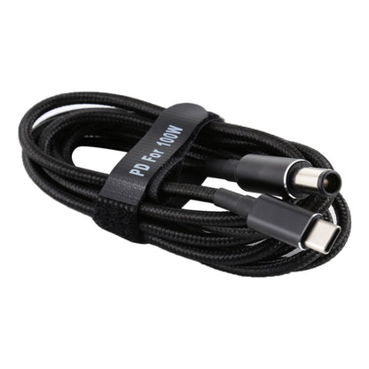 PD 100W 7.4 x 0.6mm Male to USB-C / Type-C Male Nylon Weave Power Charge Cable for HP, Cable Length: 1.7m