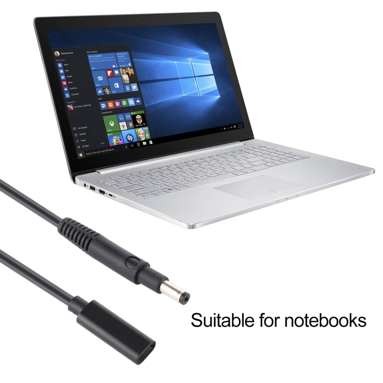 USB-C/Type-C ligzda - 4,8 x 1,7 mm vīriešu ligzda klēpjdatora barošanas un uzlādes savienotājam