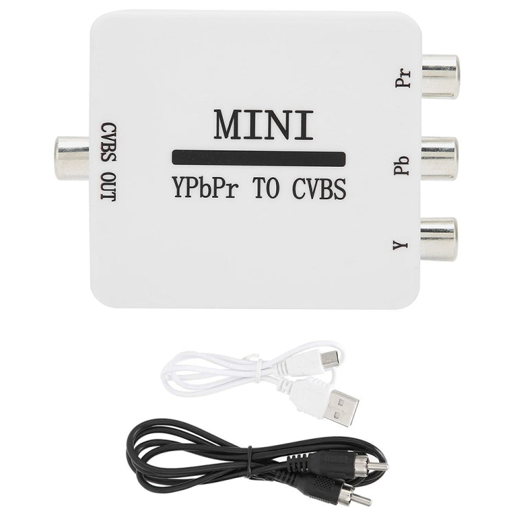 Мини-видеоконвертер YPBPR в CVBS, компонентный AV-адаптер для телевизора/проектора/монитора