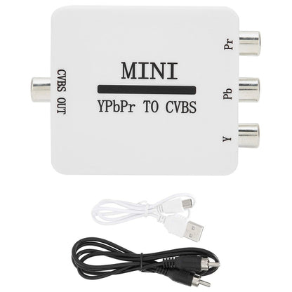 Мини-видеоконвертер YPBPR в CVBS, компонентный AV-адаптер для телевизора/проектора/монитора