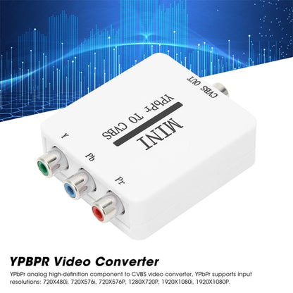 Мини-видеоконвертер YPBPR в CVBS, компонентный AV-адаптер для телевизора/проектора/монитора