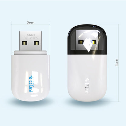 EZCast EZC-5200BS 600 Мбит/с двухдиапазонный беспроводной WiFi + Bluetooth USB 2.0 адаптер