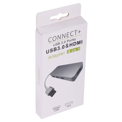 Адаптер 4 в 1 USB 3.0 на 3 x USB 3.0 + HDMI
