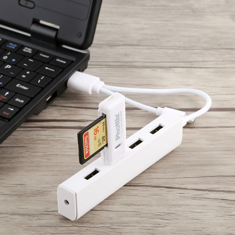 Конвертер-концентратор 3 в 1 USB-C / Type-C + Micro USB + 4 порта USB 2.0, длина кабеля: 12 см