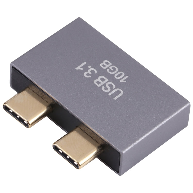 Адаптер 2 x USB (женский) на 2 x USB-C / Type-C (мужской)