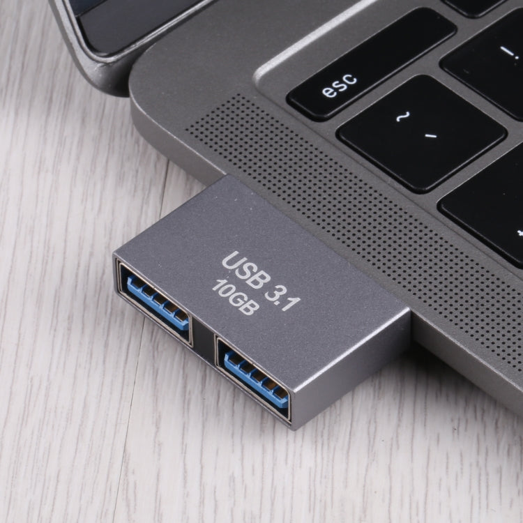 Адаптер 2 x USB (женский) на 2 x USB-C / Type-C (мужской)