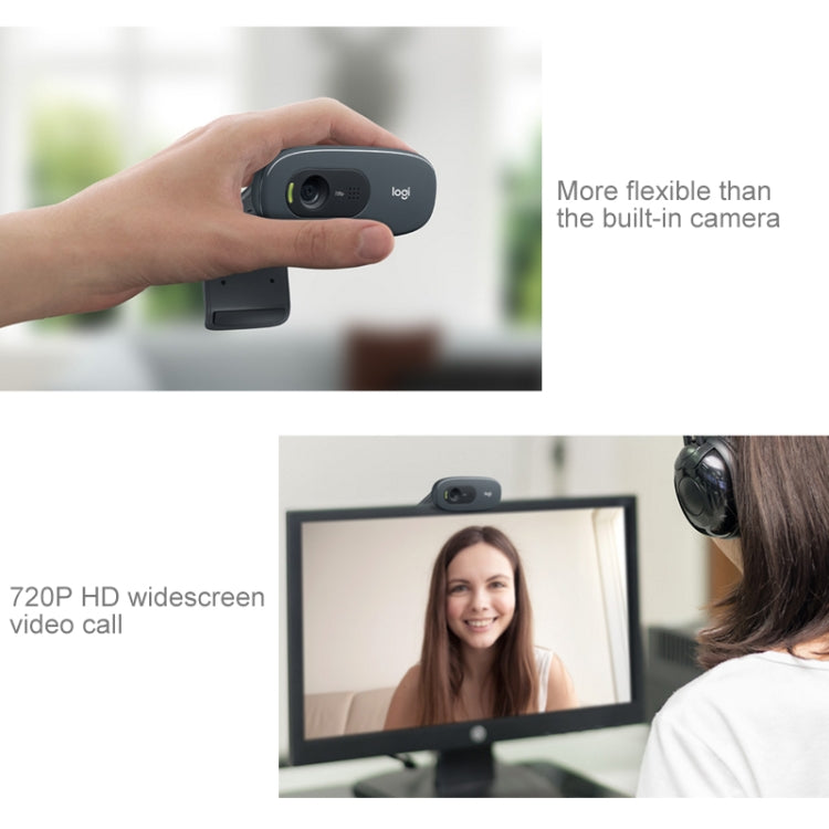 Logitech C270 HD tīmekļa kamera atbilst visām HD 720p videozvanu vajadzībām