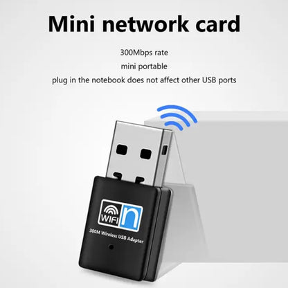Беспроводной сетевой USB-адаптер Nano Card 802.11N со скоростью 300 Мбит/с