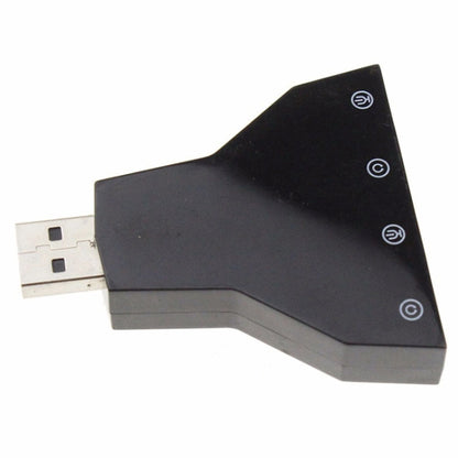 2.1-канальный USB-звуковой адаптер (два USB-микрофона, две USB-гарнитуры)