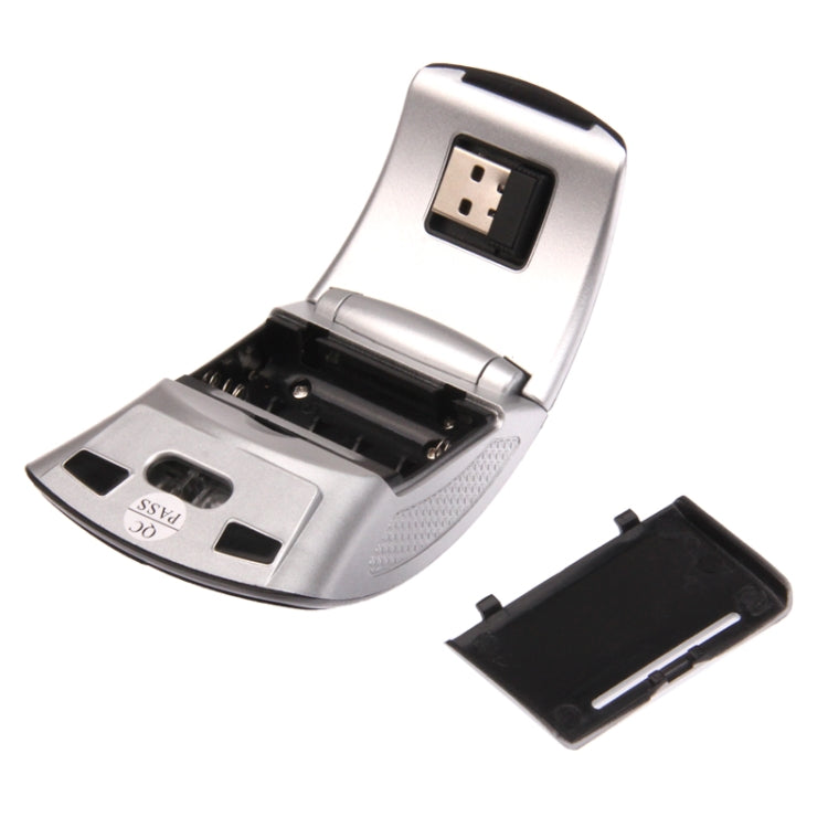 Wireless 2.4GHz 800-1200-1600dpi Snap-in Transceiver Folding Wireless Optical Mouse / Mice