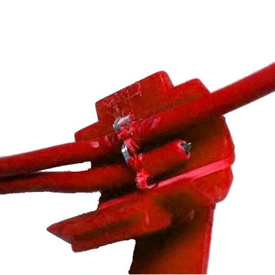 100 PCS Cable Clip, Adapt to Line Diameter: 0.3-0.7mm(Red)